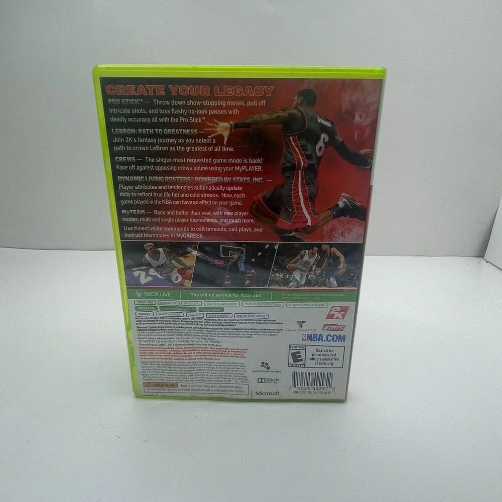 NBA 2K14 LeBron James X360 (Microsoft Xbox 360, 2013) Complete W/ Manual